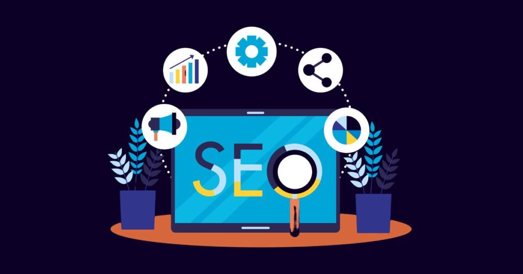 seo vector image